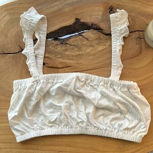 ARITIZIA White Wilfred Amiens Bandeau Tank